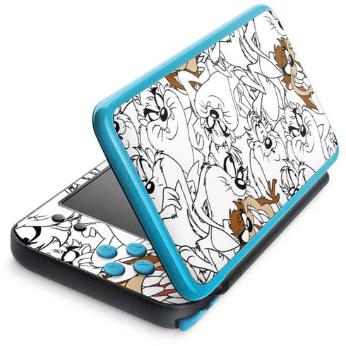 Looney Tunes Tasmanian Devil Super Sized Pattern Nintendo Skins